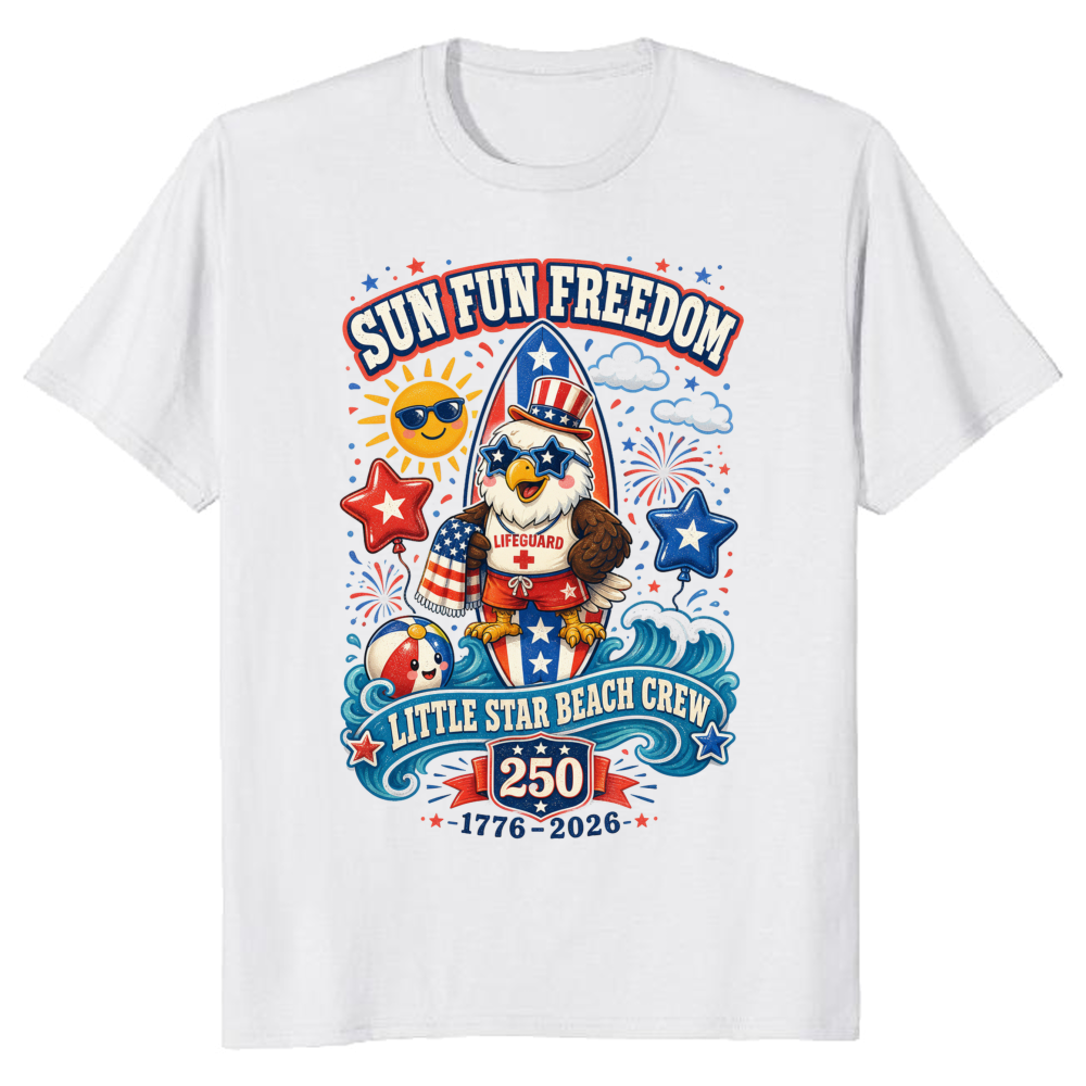 Cute Cartoon Eagles Graphic T-Shirt