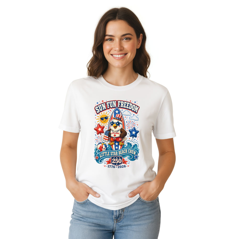 Cute Cartoon Eagles Graphic T-Shirt