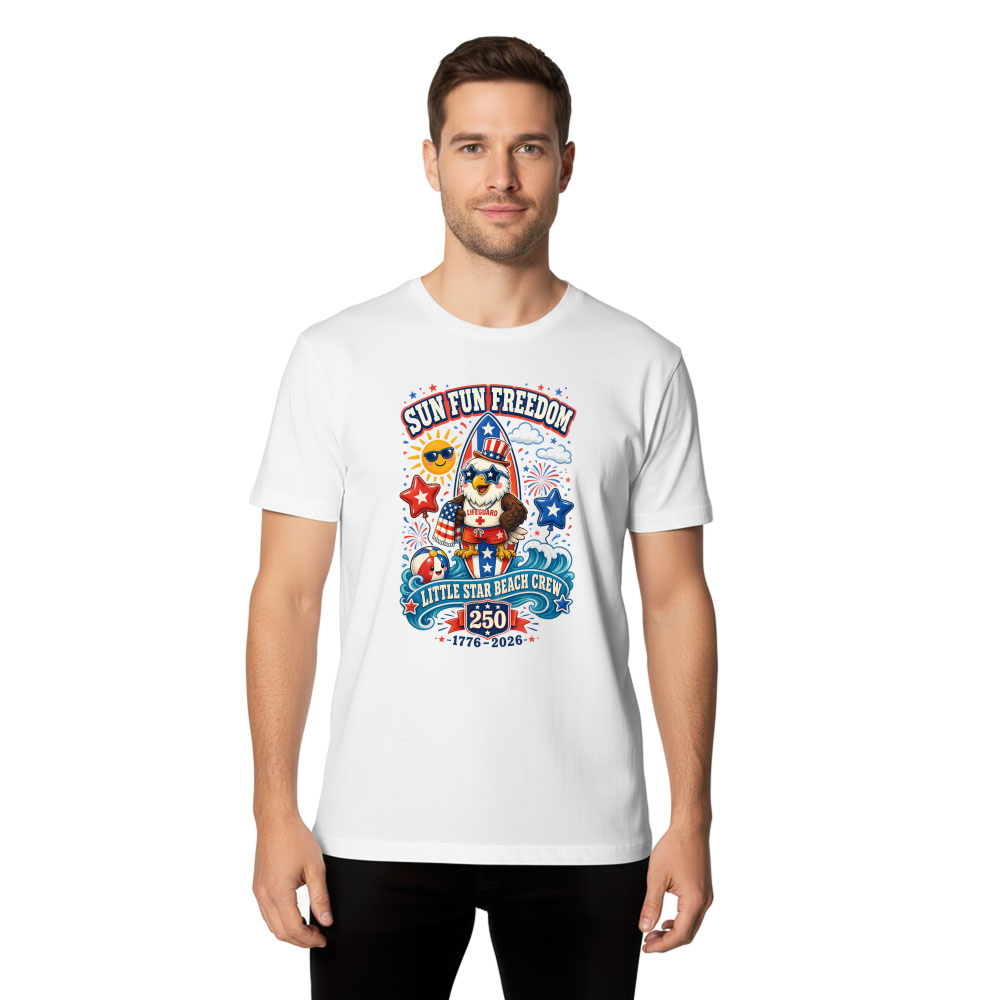 Cute Cartoon Eagles Graphic T-Shirt