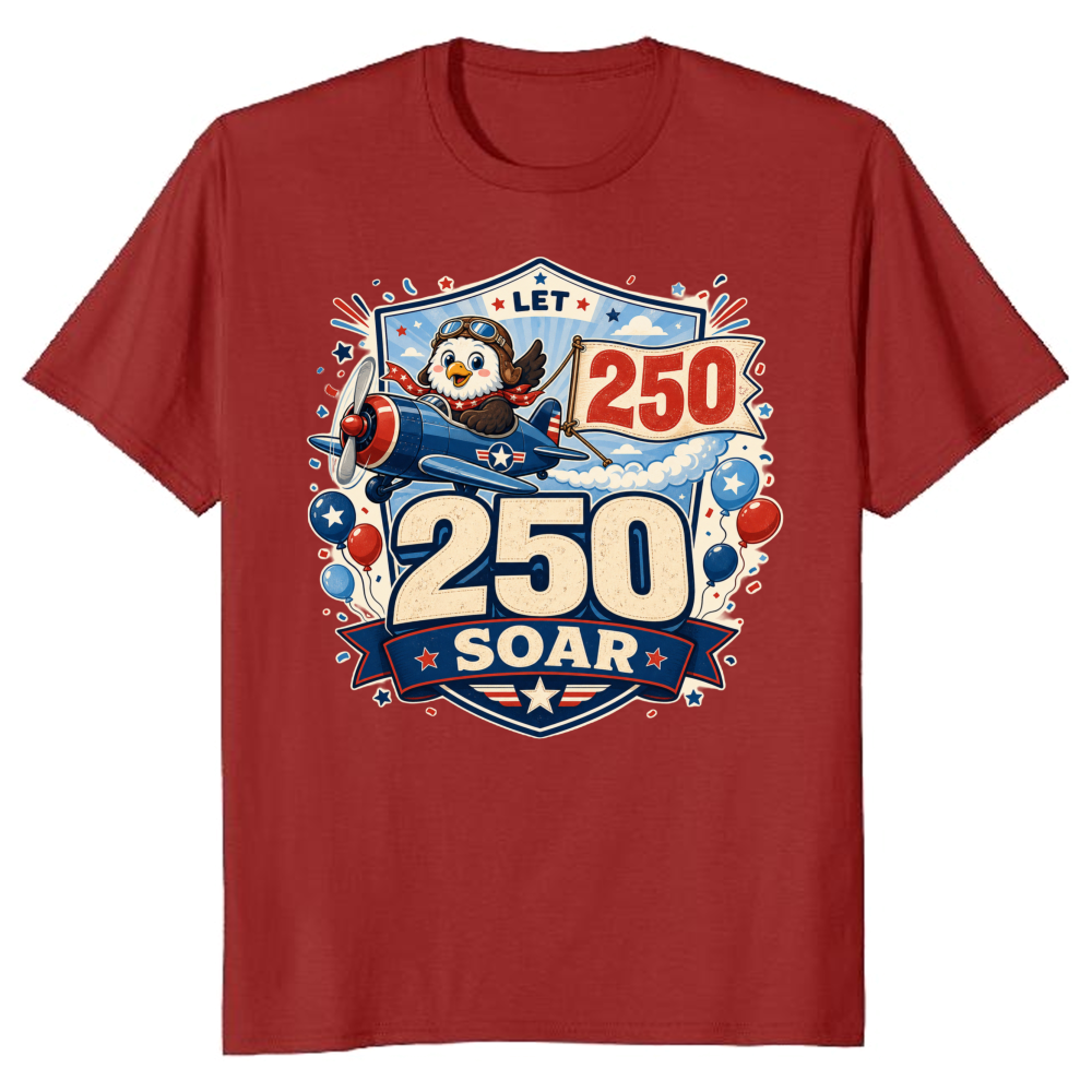 Cute Cartoon Eagles Graphic T-Shirt