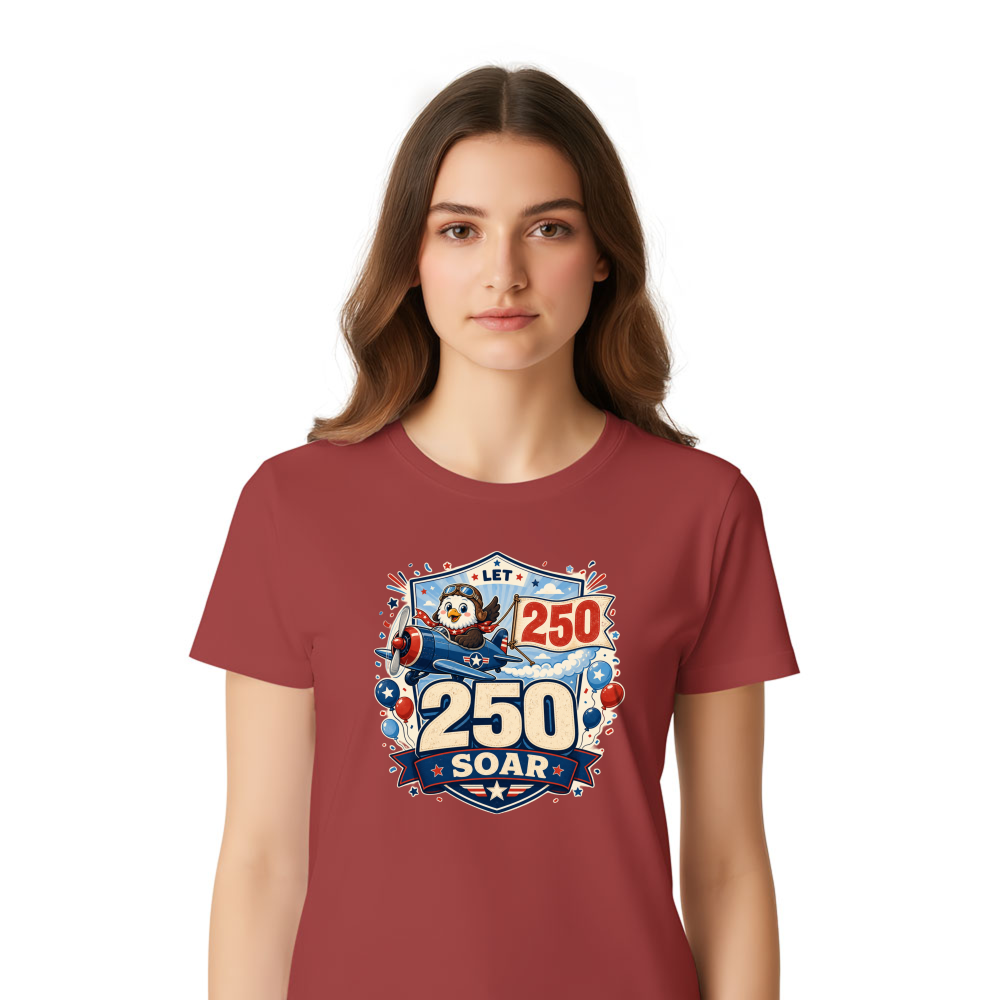 Cute Cartoon Eagles Graphic T-Shirt