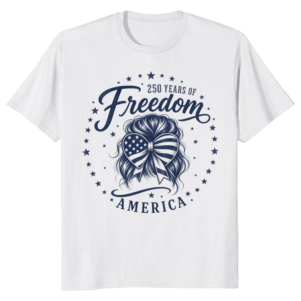 Girly Patriotic Graphic T-Shirt