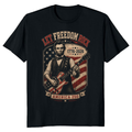 Retro Abraham Lincoln Playing Guitar Graphic T-Shirt
