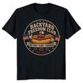 Patriotic Hotdog 4th Of July, USA Anniversary BBQ Independence Day Summer Cookout Funny Food Graphic T-Shirt
