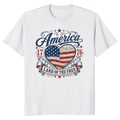 Pretty 250th Anniversary Decorated Flag Graphic T-Shirt