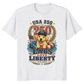 Patriotic Dog Graphic T-Shirt