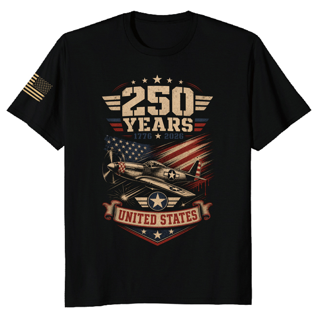 Patriotic Basic Stars and Stripes Graphic T-Shirt