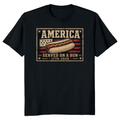 Patriotic Hot Dog Food Graphic T-Shirt