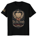 Ornamental 250 Anniversary Pretty American Flag Graphic T-Shirt