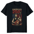 Retro Abraham Lincoln Playing Guitar Graphic T-Shirt