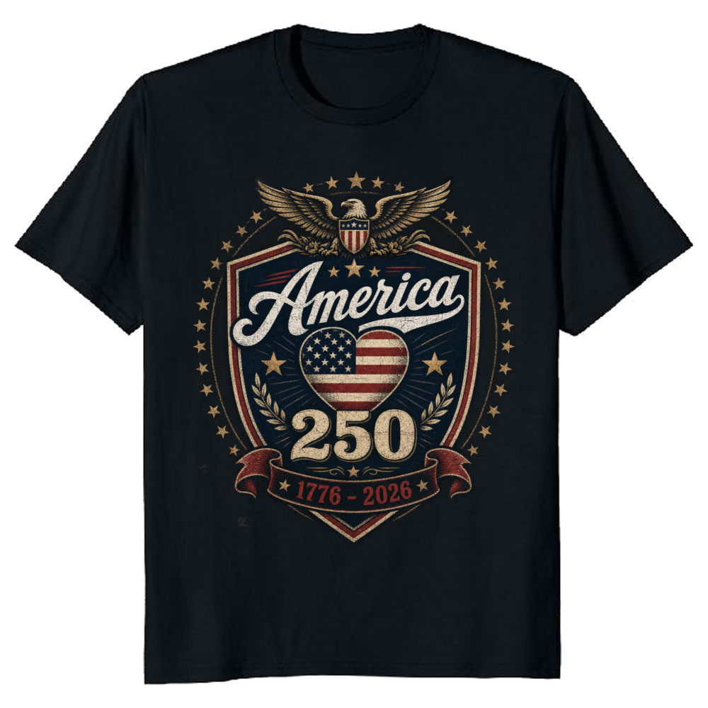250 Anniversary Pretty Flag Graphic T-Shirt