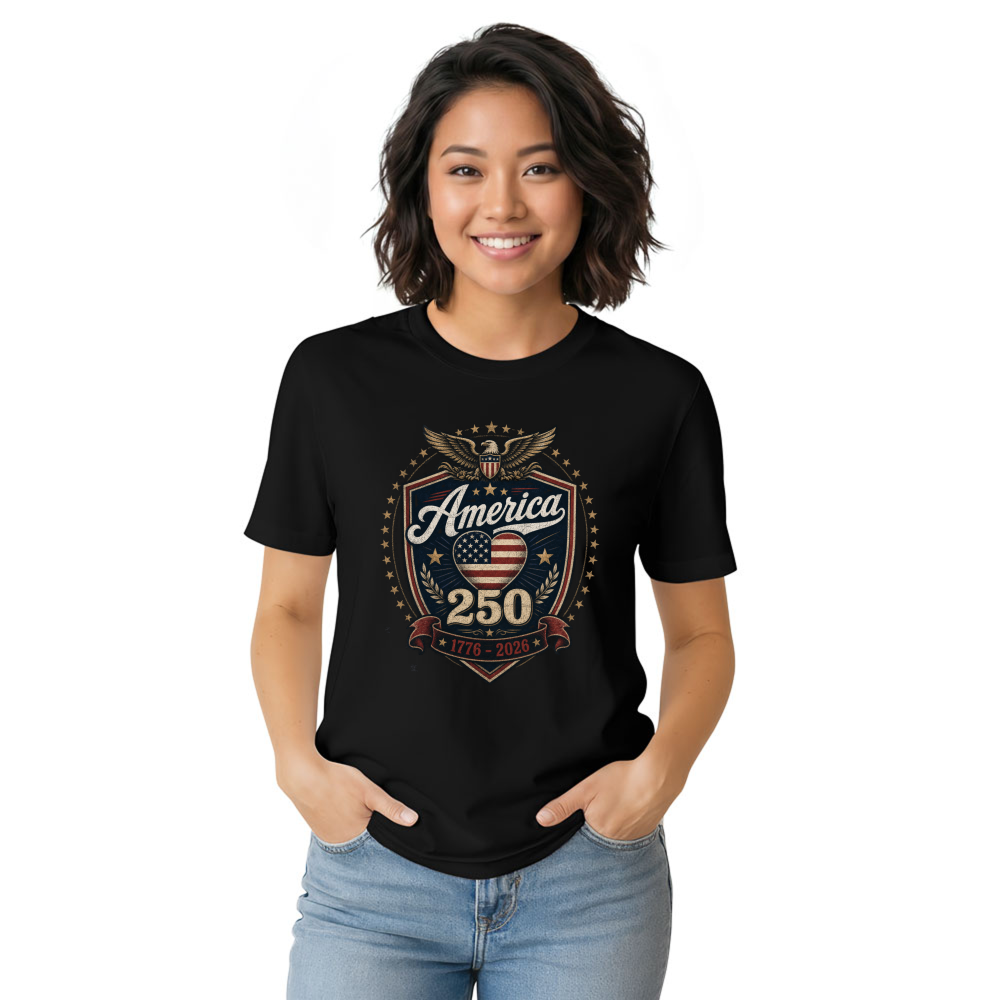 250 Anniversary Pretty Flag Graphic T-Shirt