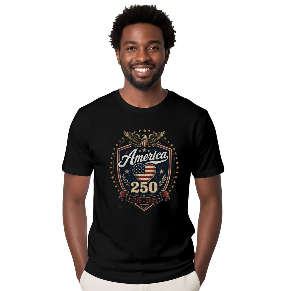 250 Anniversary Pretty Flag Graphic T-Shirt