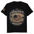Pretty 250th Anniversary American Flag Graphic T-Shirt