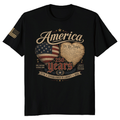 Patriotic 250 Anniversary Pretty Flag Graphic T-Shirt