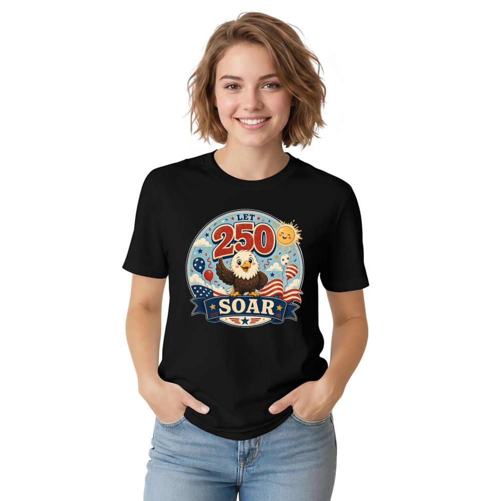 Cartoon Cute Eagle Graphic T-Shirt