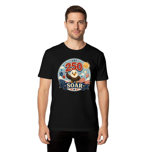 Cartoon Cute Eagle Graphic T-Shirt