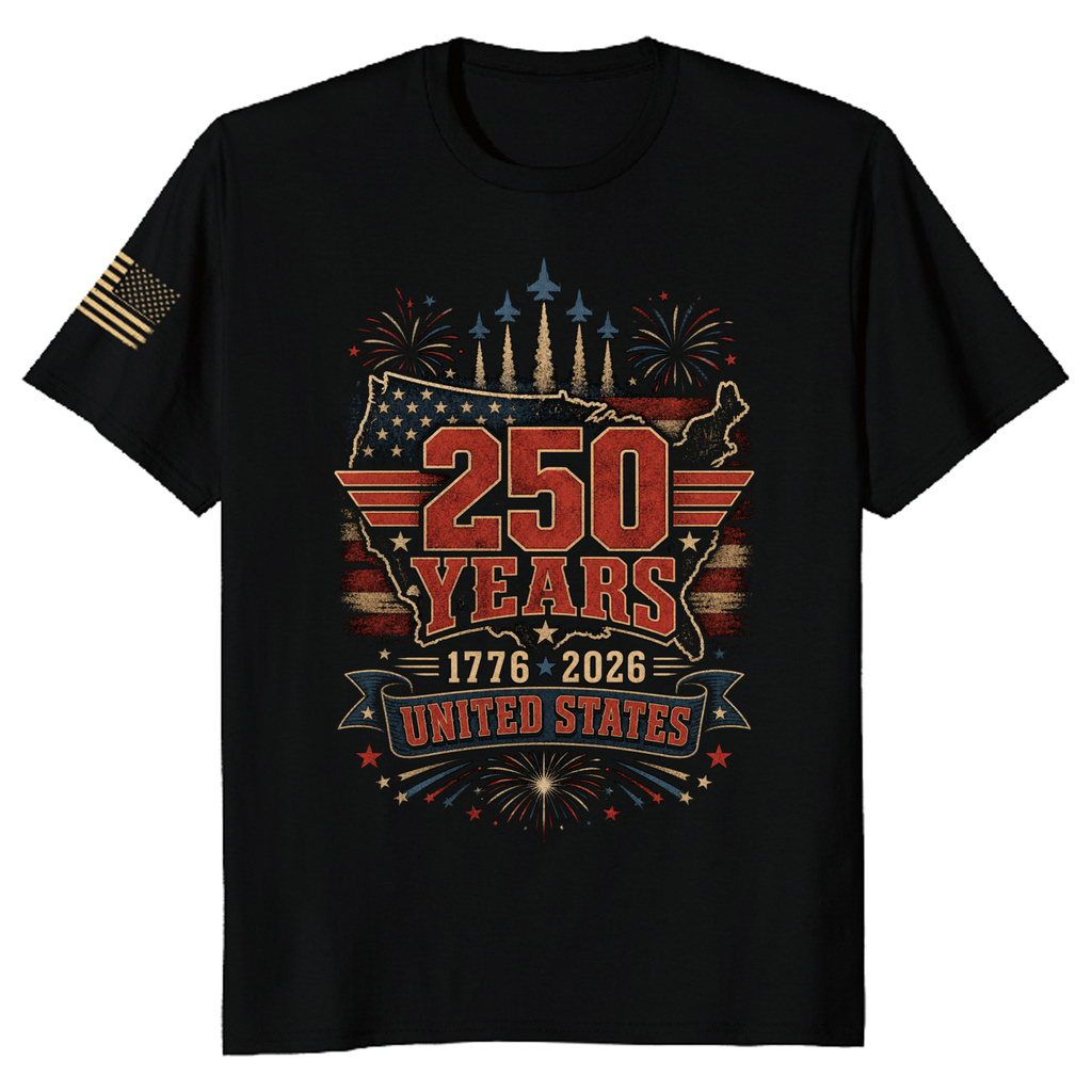 Patriotic Basic Graphic T-Shirt