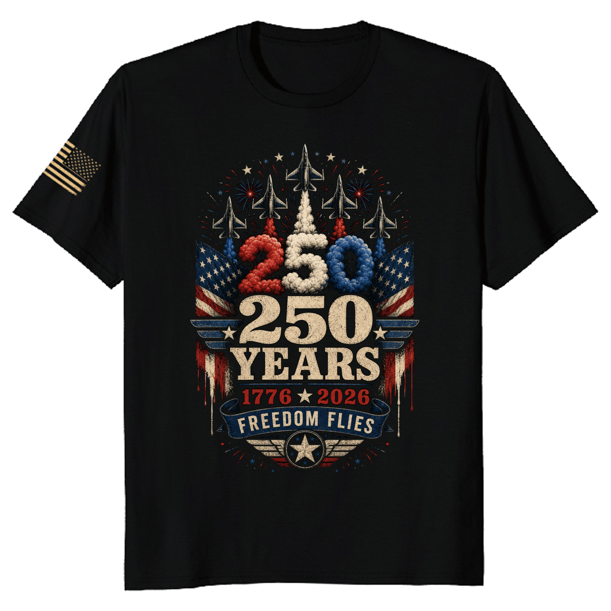 Basic Patriotic American Pride Graphic T-Shirt