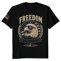 Patriotic Cool Eagles Flag Wings Graphic T-Shirt