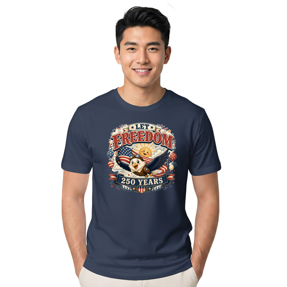 Cute Cartoon Eagles Graphic T-Shirt