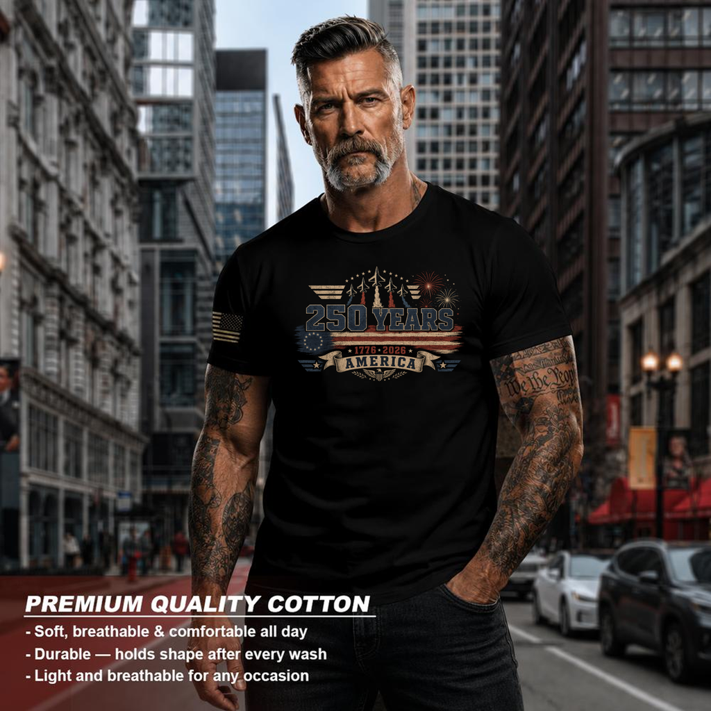 Patriotic Basic American Pride Graphic T-Shirt