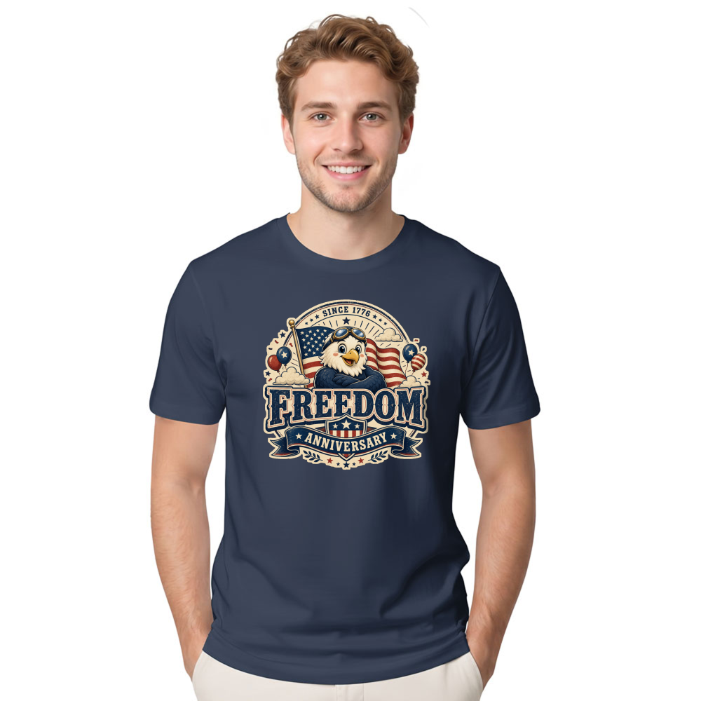 Cute Cartoon Eagles Graphic T-Shirt