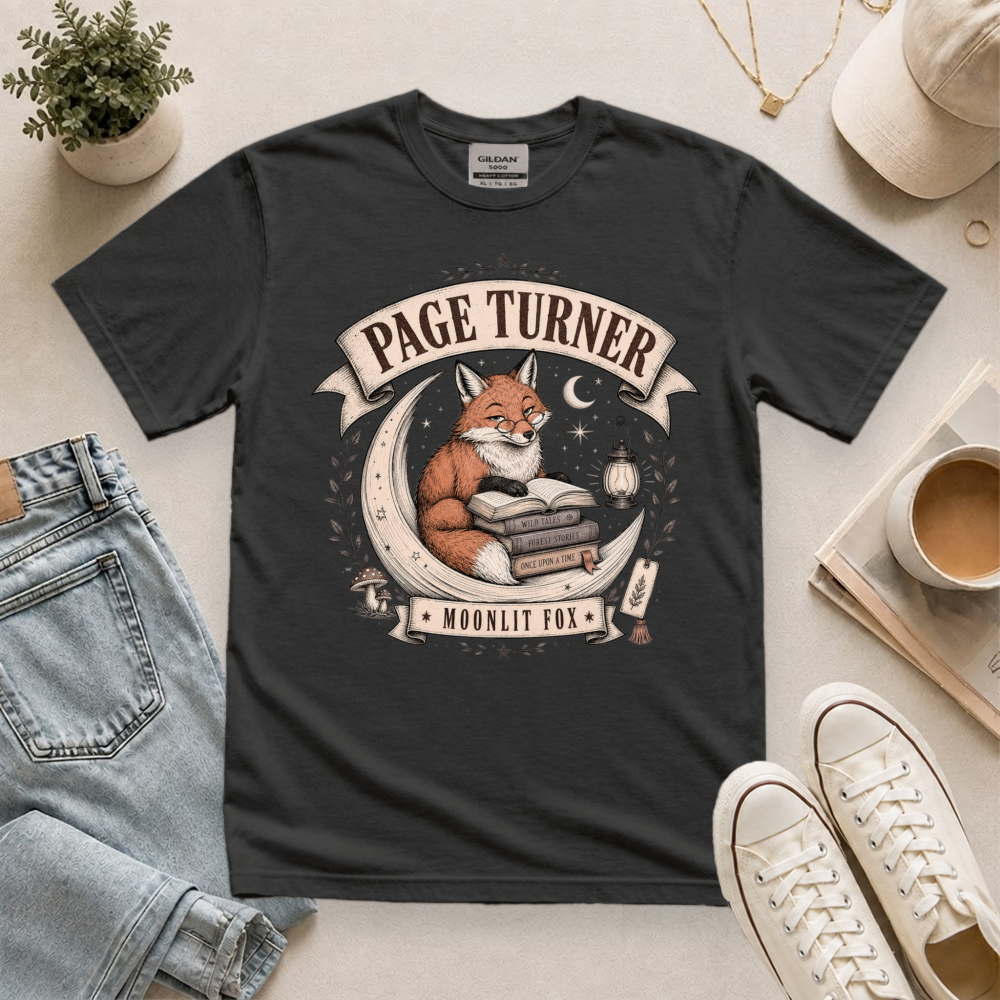 Cozy Fox Reading Club T-Shirt