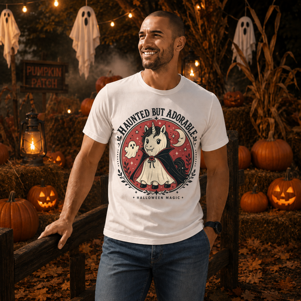 Haunted But Adorable Ghost Unicorn T-Shirt
