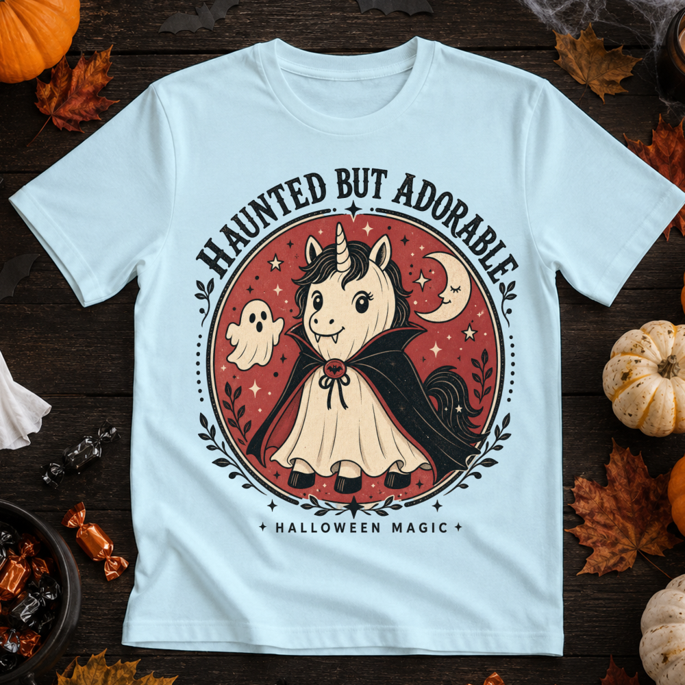 Haunted But Adorable Ghost Unicorn T-Shirt