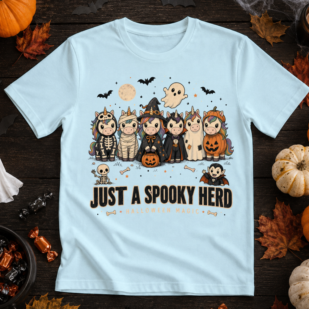 Just a Spooky Herd Unicorn T-Shirt