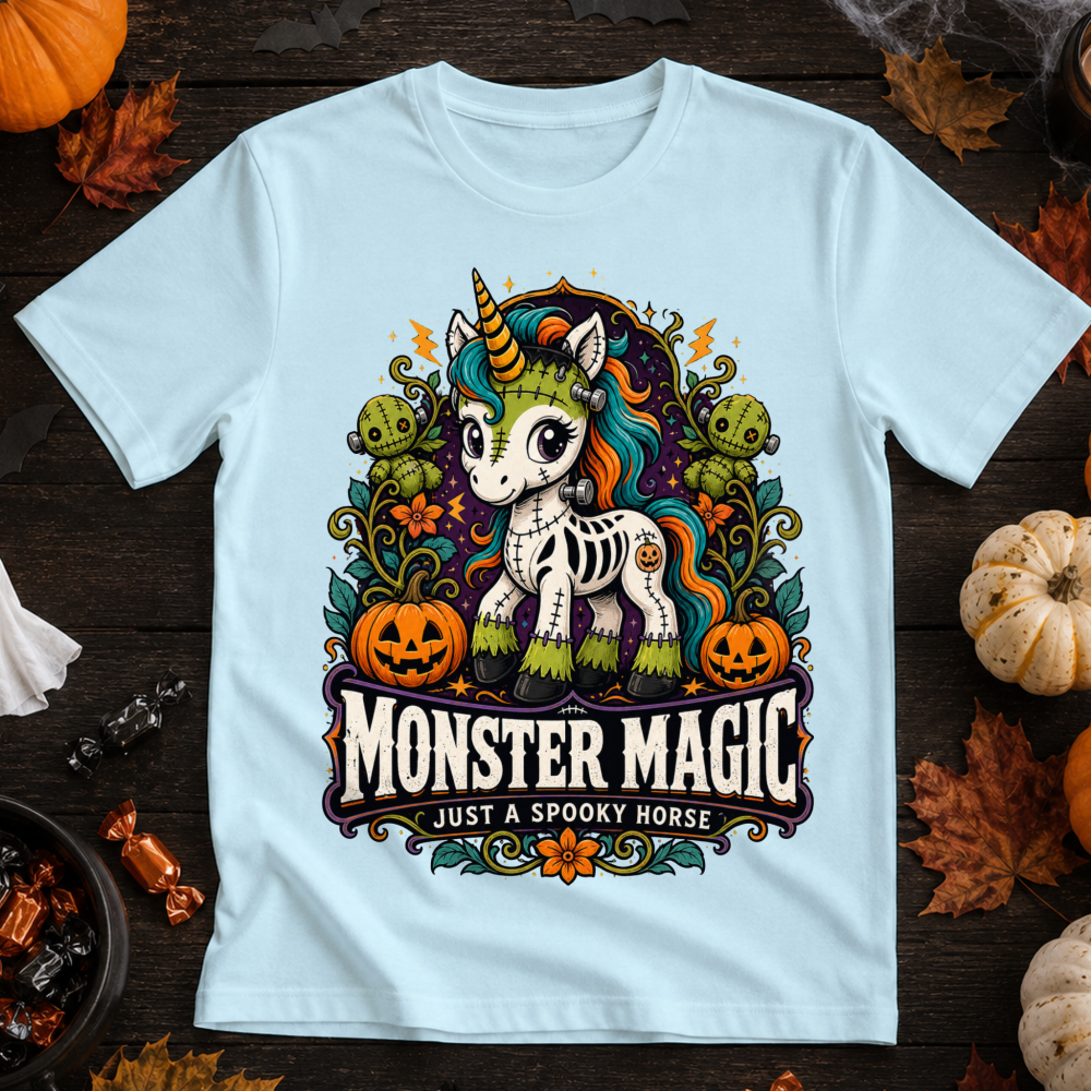 Monster Magic Halloween Unicorn T-Shirt