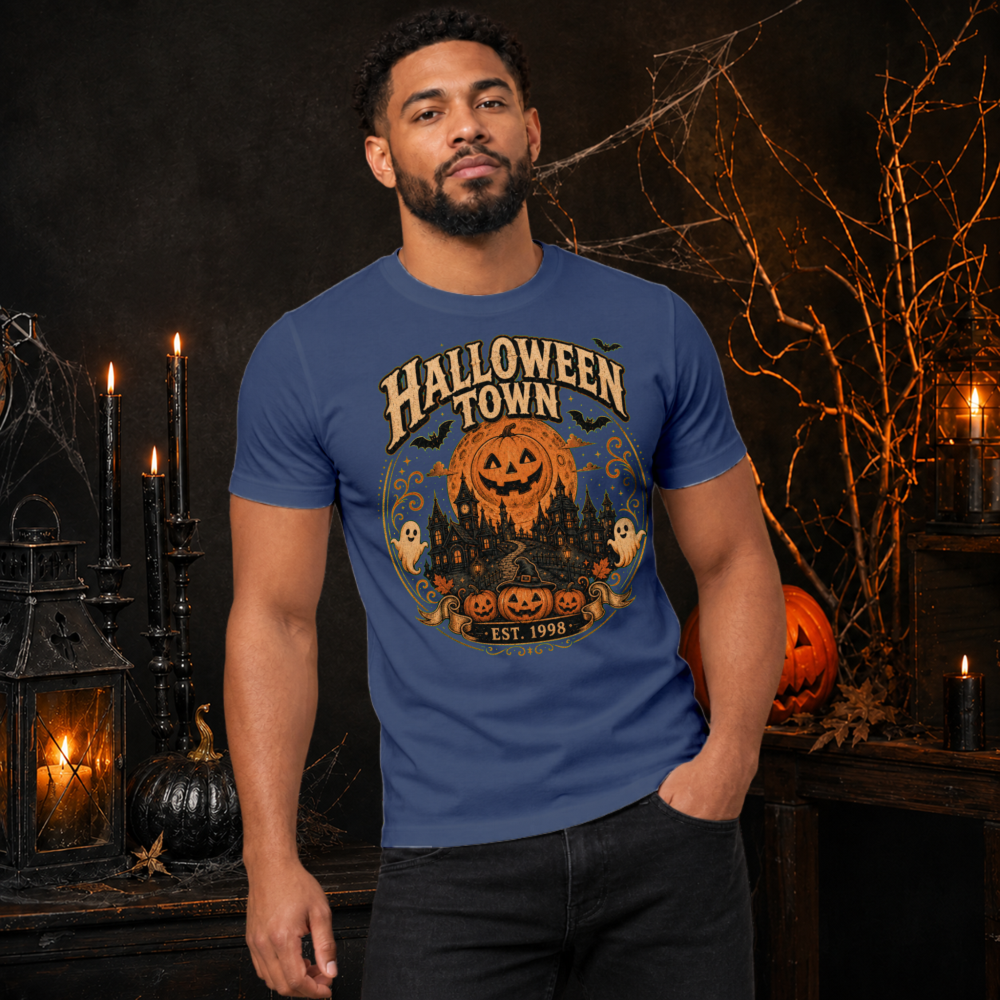 Halloween Town Vintage Badge T-Shirt
