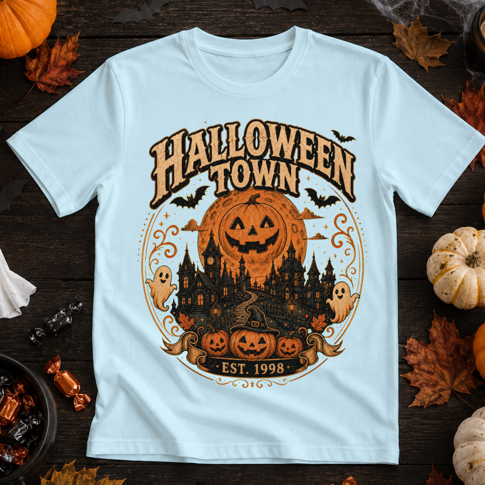 Halloween Town Vintage Badge T-Shirt