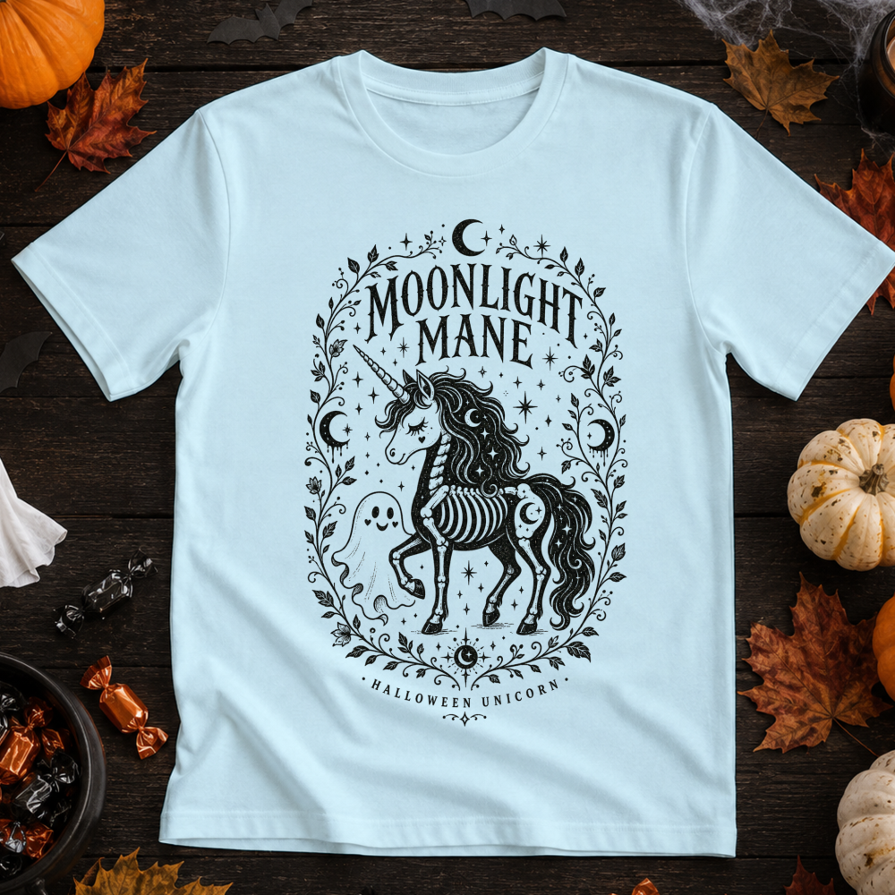 Moonlight Mane Witchy Unicorn T-Shirt