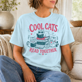 Retro Reading Cat T-Shirt