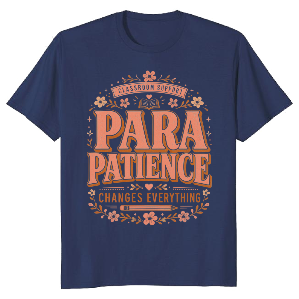 Para Patience Retro Typography T-Shirt