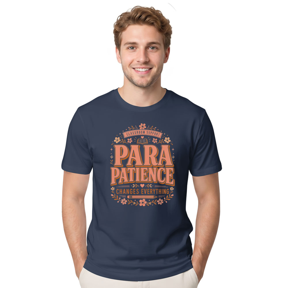 Para Patience Retro Typography T-Shirt