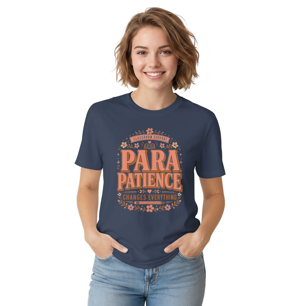 Para Patience Retro Typography T-Shirt