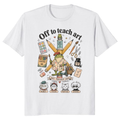 Art Teacher Crew Typography T-Shirt