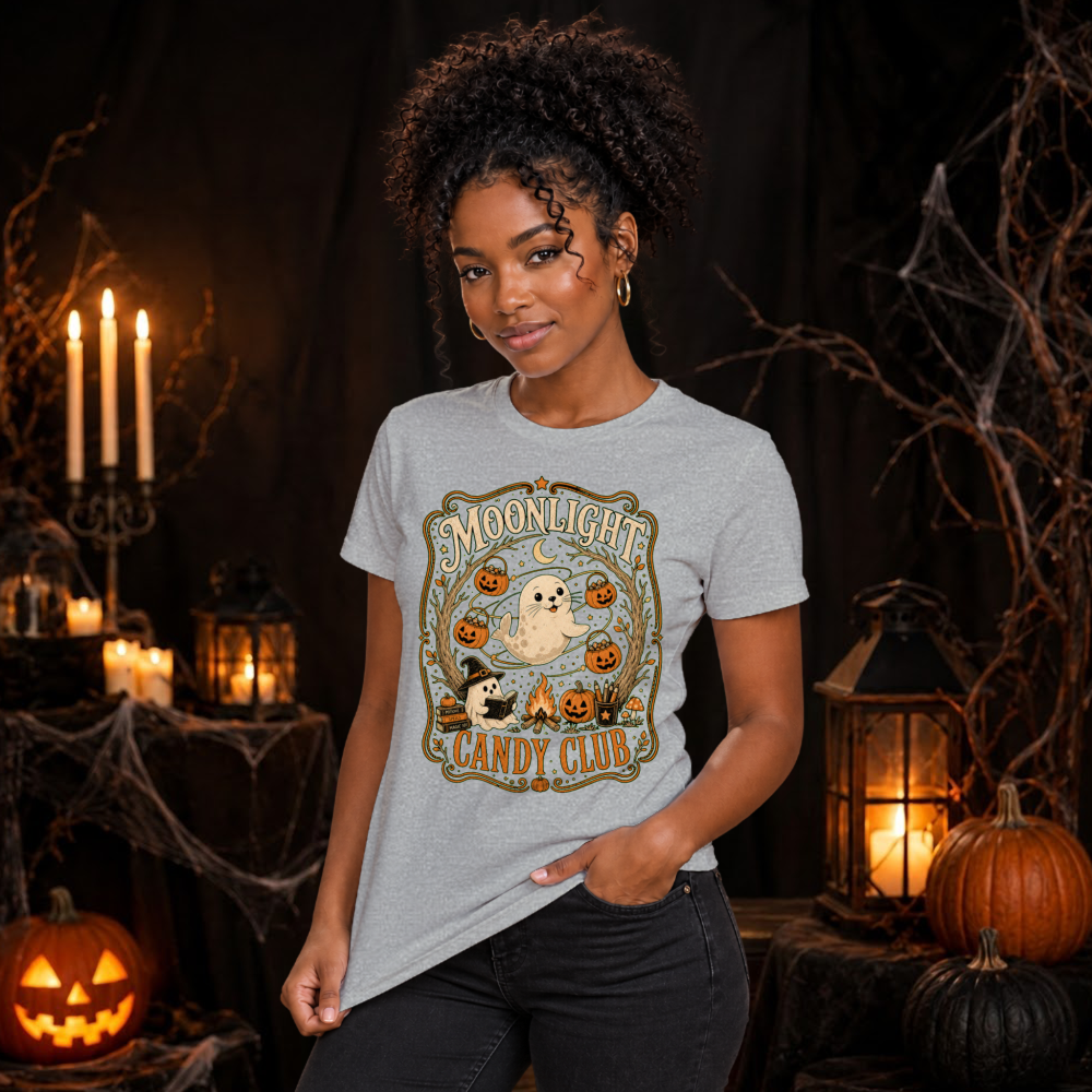 Moonlight Candy Club Pumpkin Ghost T-Shirt