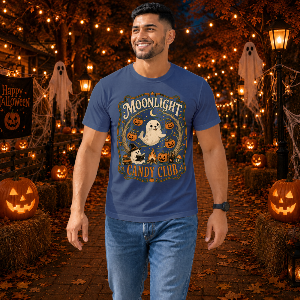 Moonlight Candy Club Pumpkin Ghost T-Shirt