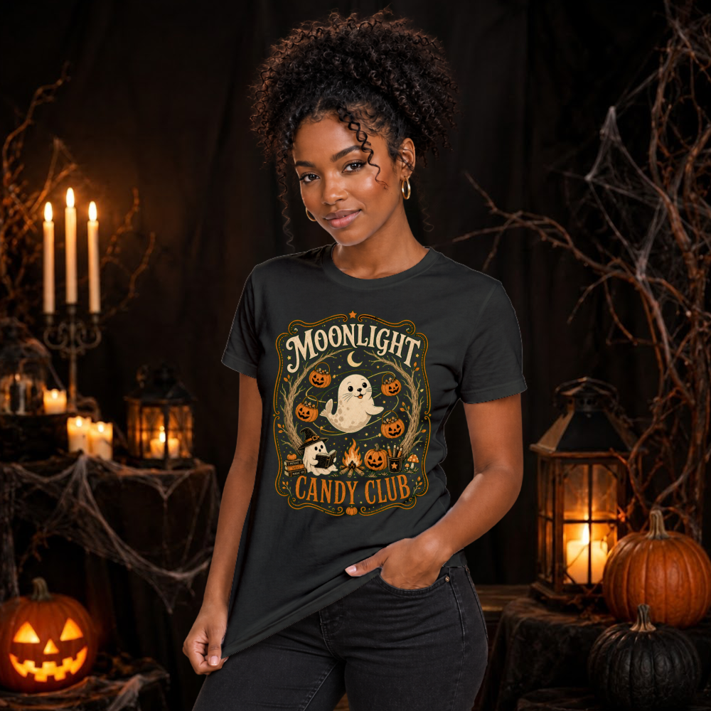 Moonlight Candy Club Pumpkin Ghost T-Shirt