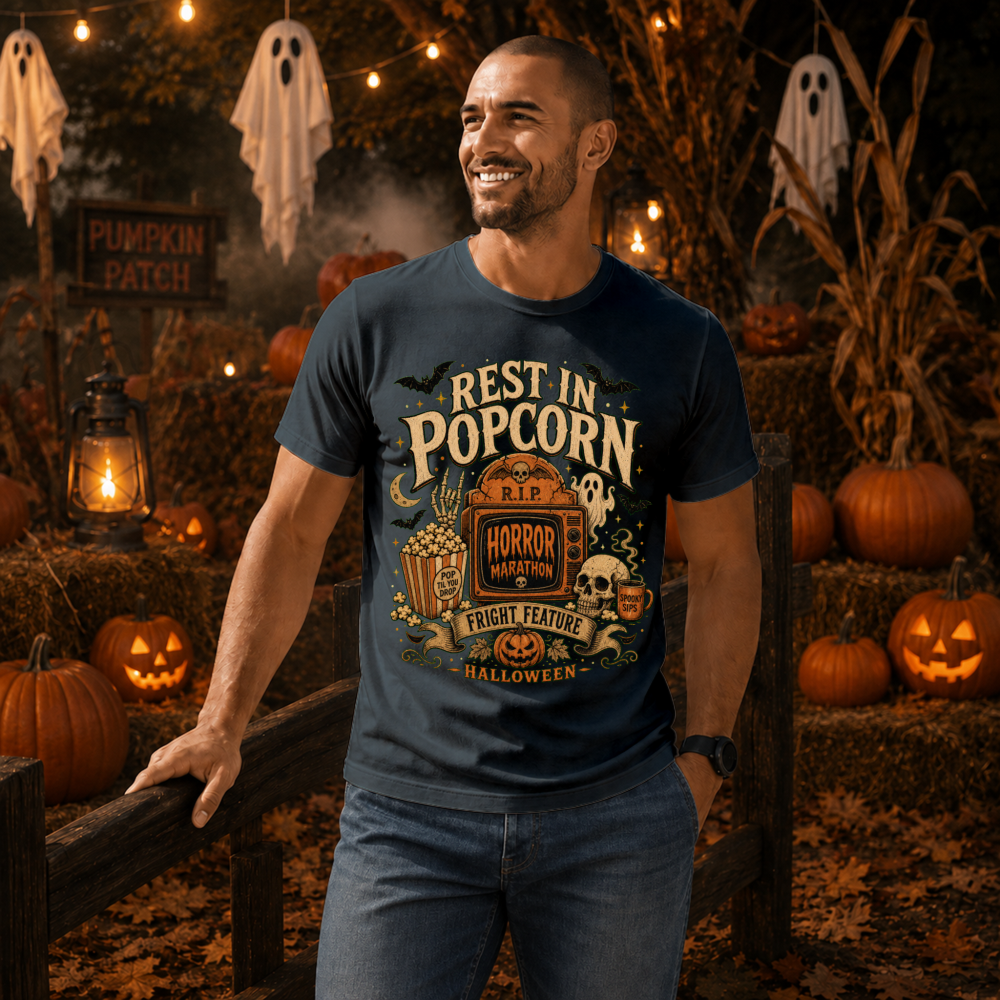 Rest In Popcorn Tombstone T-Shirt
