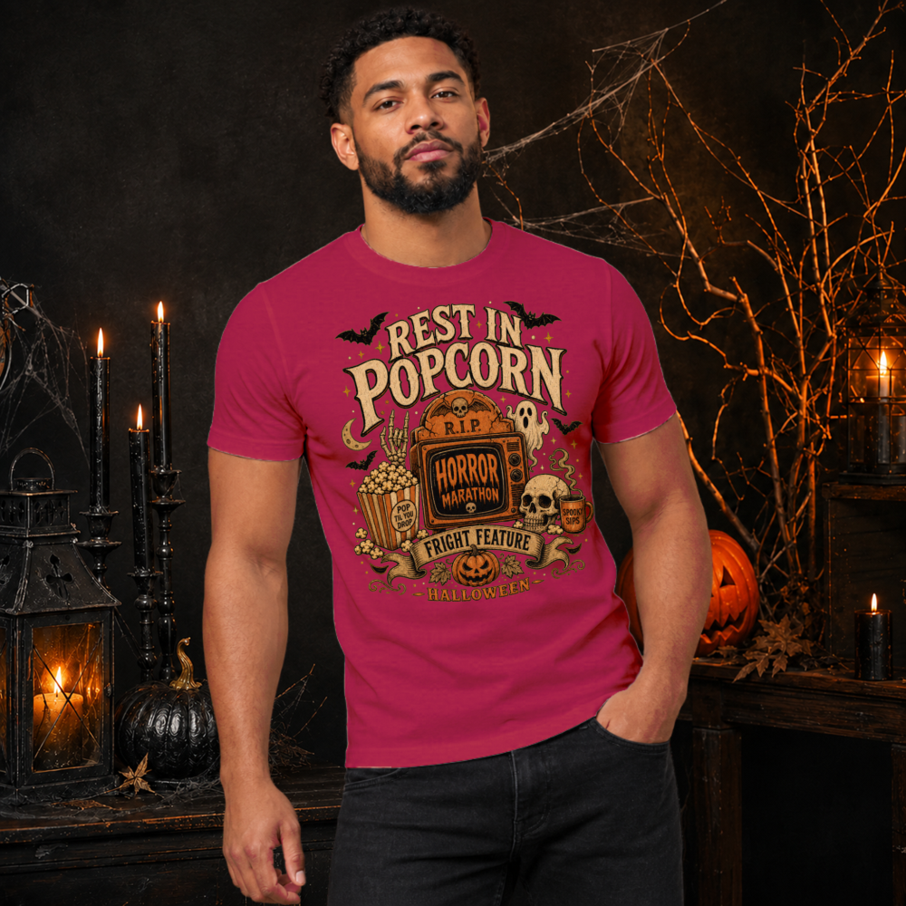 Rest In Popcorn Tombstone T-Shirt