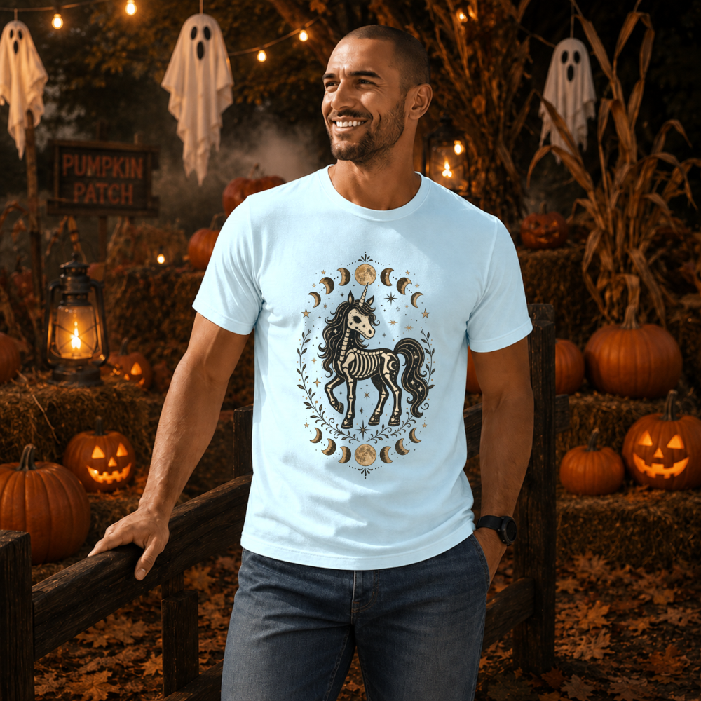 Spooky Skeleton Unicorn T-Shirt