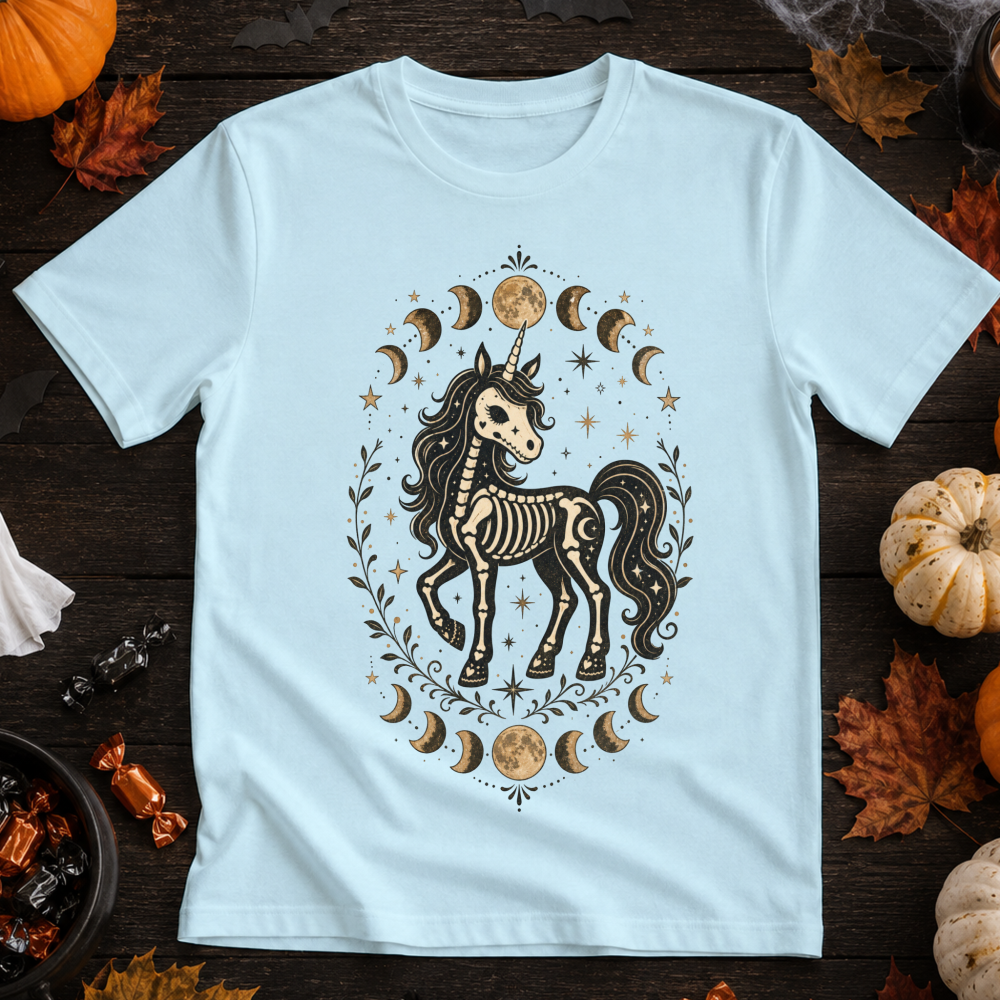 Spooky Skeleton Unicorn T-Shirt