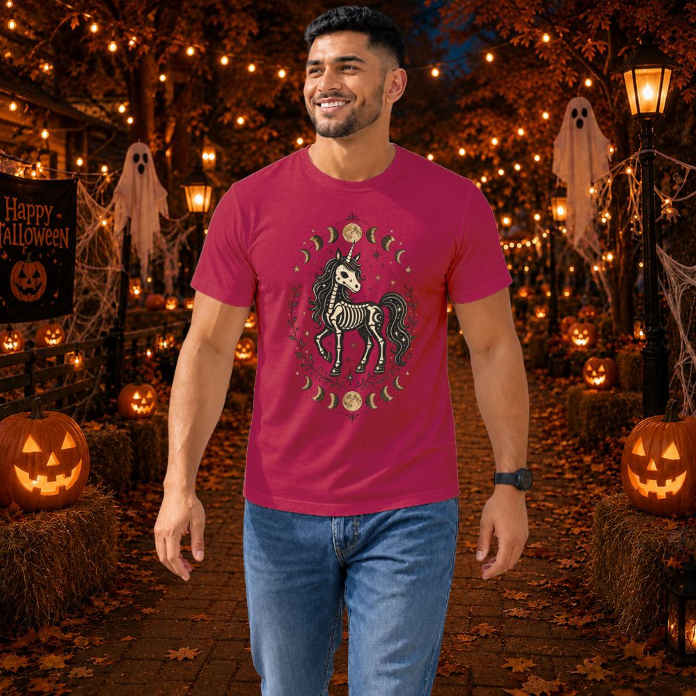 Spooky Skeleton Unicorn T-Shirt