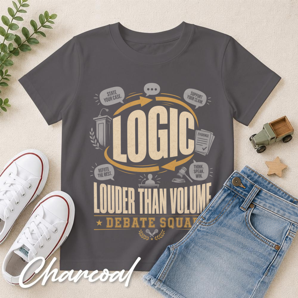 Logic Louder Than Volume Debate Club Boys T-Shirt
