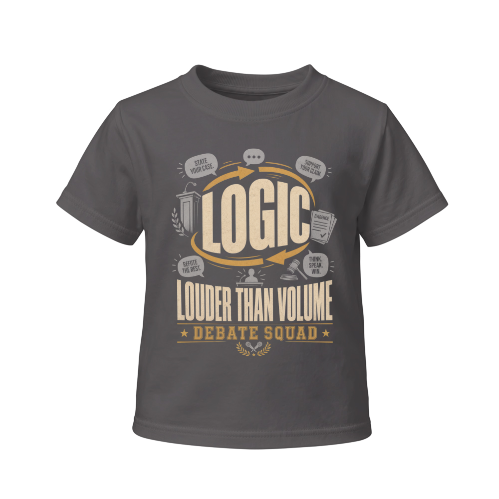 Logic Louder Than Volume Debate Club Boys T-Shirt